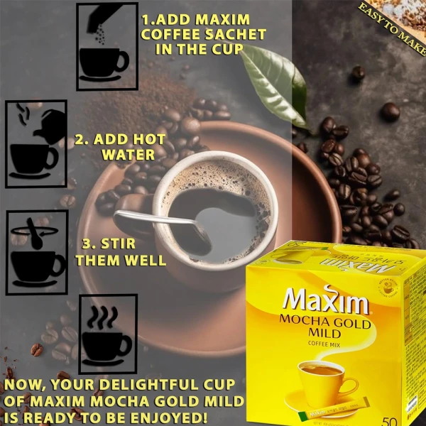 Maxim Mocha Gold Mild Coffee Mix (50T)