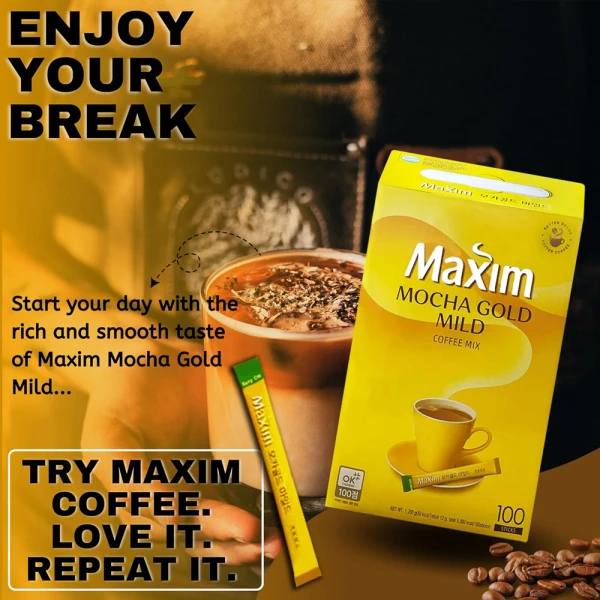 Maxim Mocha Gold Mild Coffee Mix (100T)