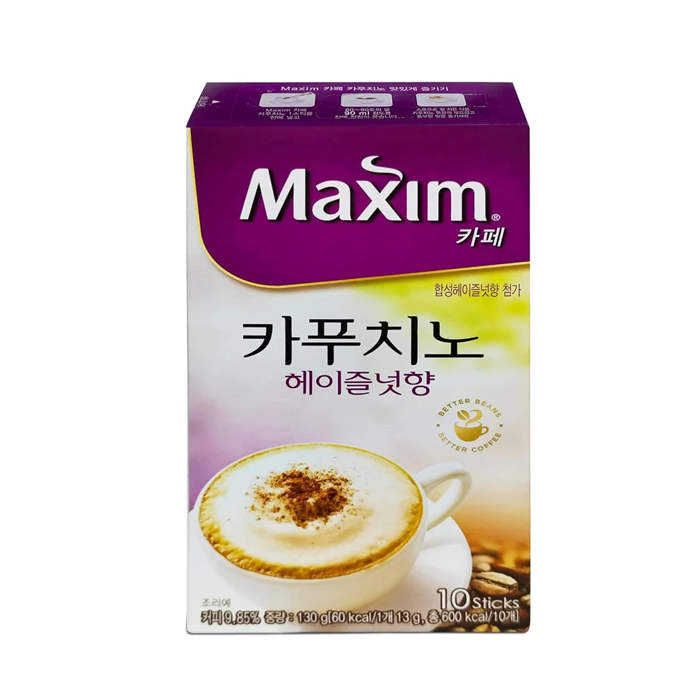 Maxim Cafe Cappuccino Hazelnut Coffee Mix 10T