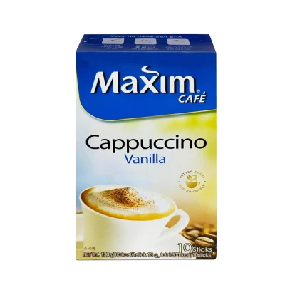 Maxim Cafe Cappuccino Vanilla Coffee Mix 10T
