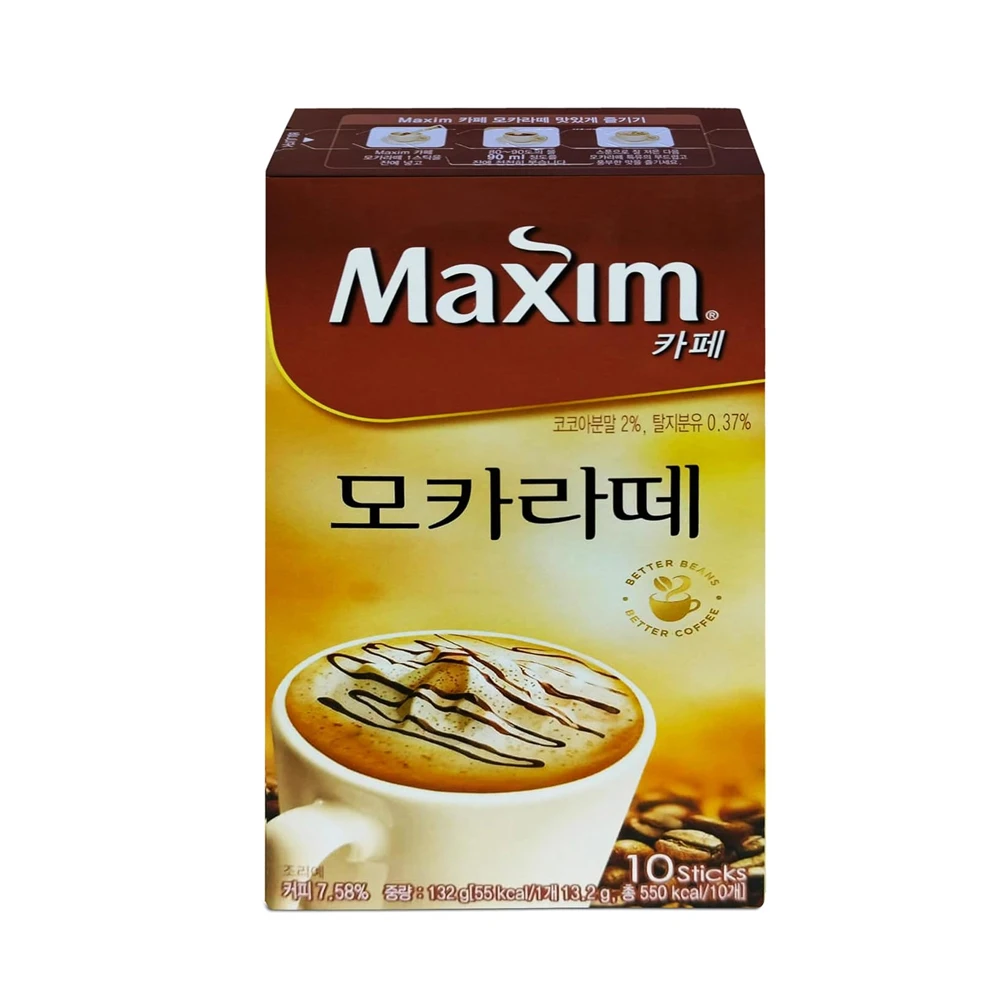 Maxim Cafe Mocha Latte Coffee Mix 10T