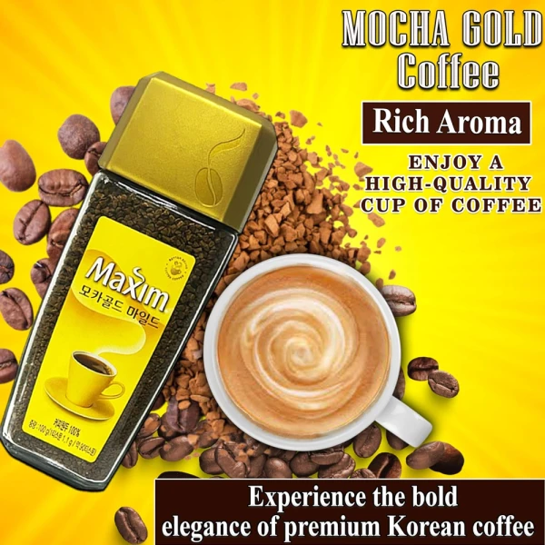Maxim Coffee Mocha Gold 100g Bottle