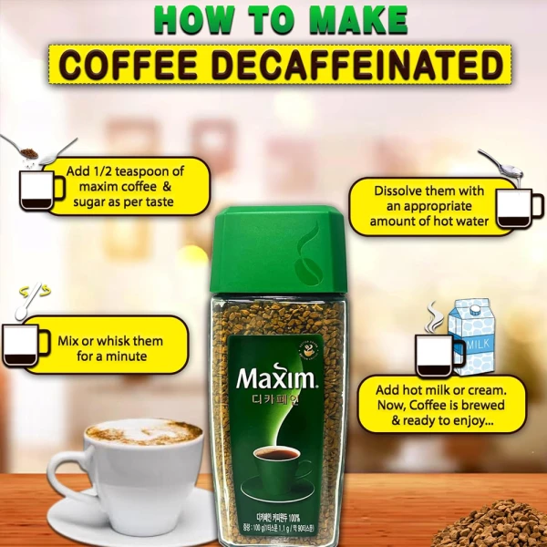 Maxim Decaffeinated Coffee 100g Bottle
