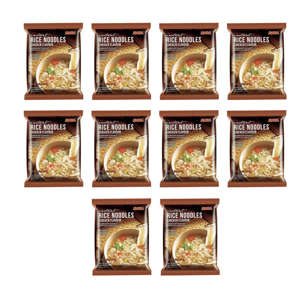 Gluten Free Instant Chicken Rice Noodles 55g (Pack of 10)