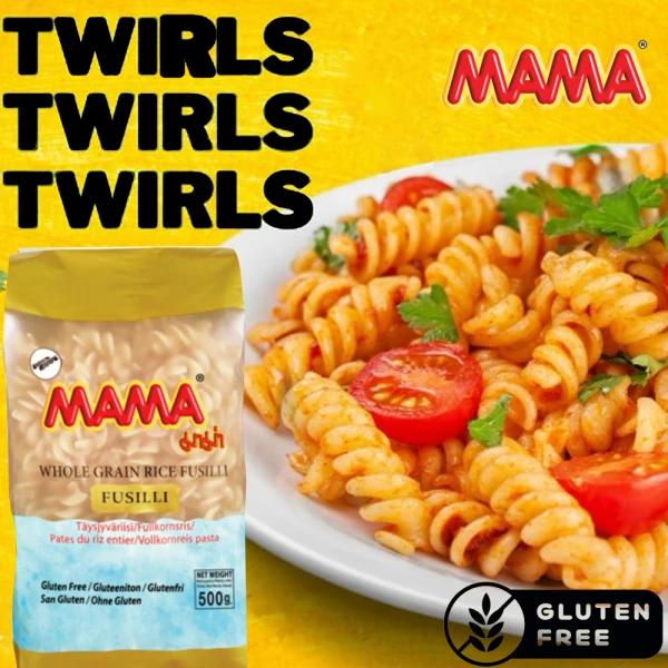 Wholegrain Rice Fusilli Pasta 500g