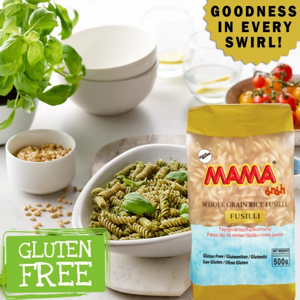 Wholegrain Rice Fusilli Pasta 500g