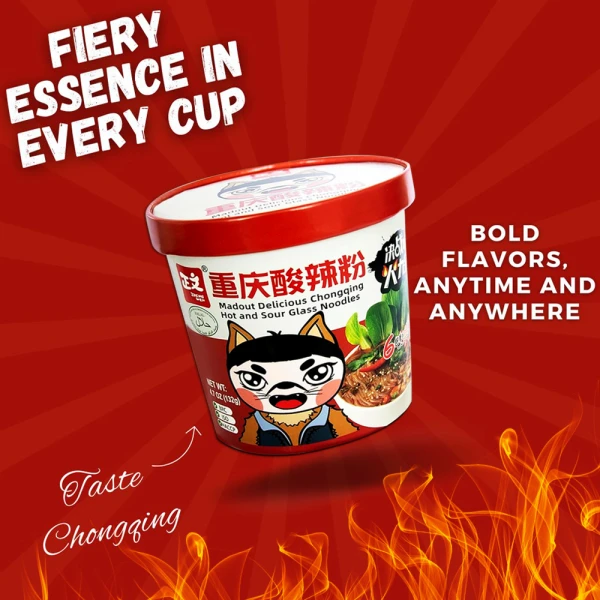 Hot & Sour Instant Potato Noodles 132g