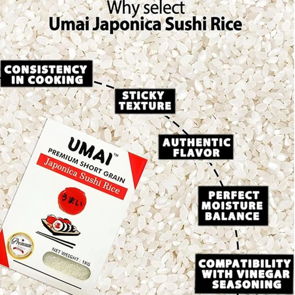 Umai Japonica Sushi Rice 1Kg