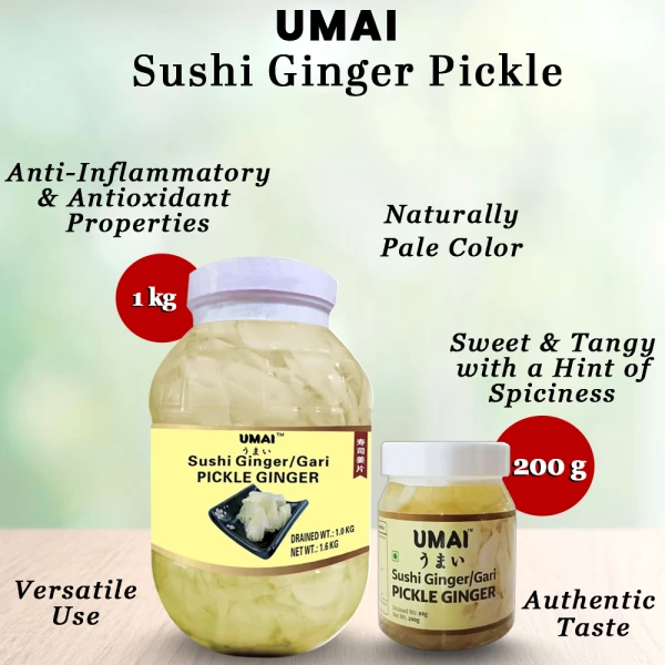 Umai Sushi Ginger White 200g