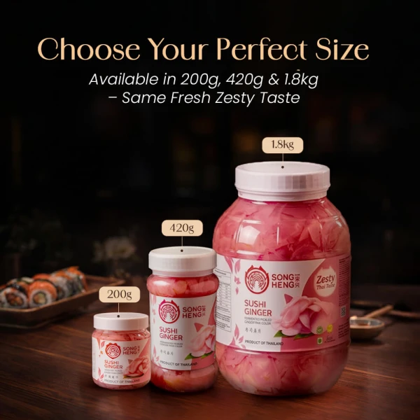 Songheng Sushi Ginger (Pink) 420g