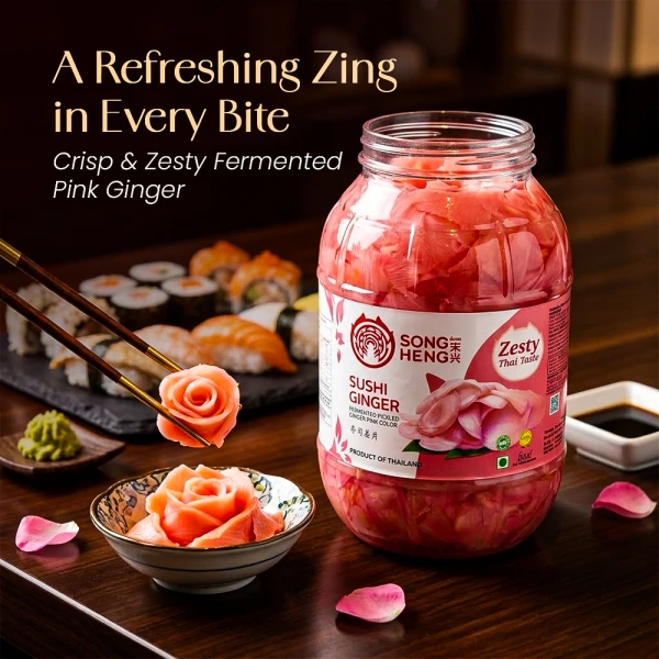 Songheng Sushi Ginger (Pink) 1.8Kg