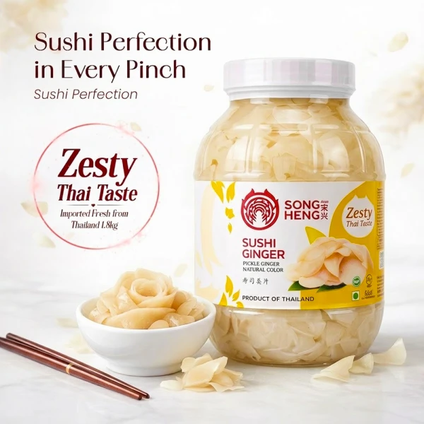 Songheng Sushi Ginger Natural 1.8 Kg