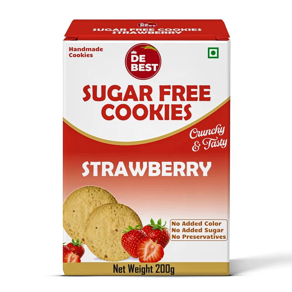 De Best Sugar Free Strawberry Cookies 200g