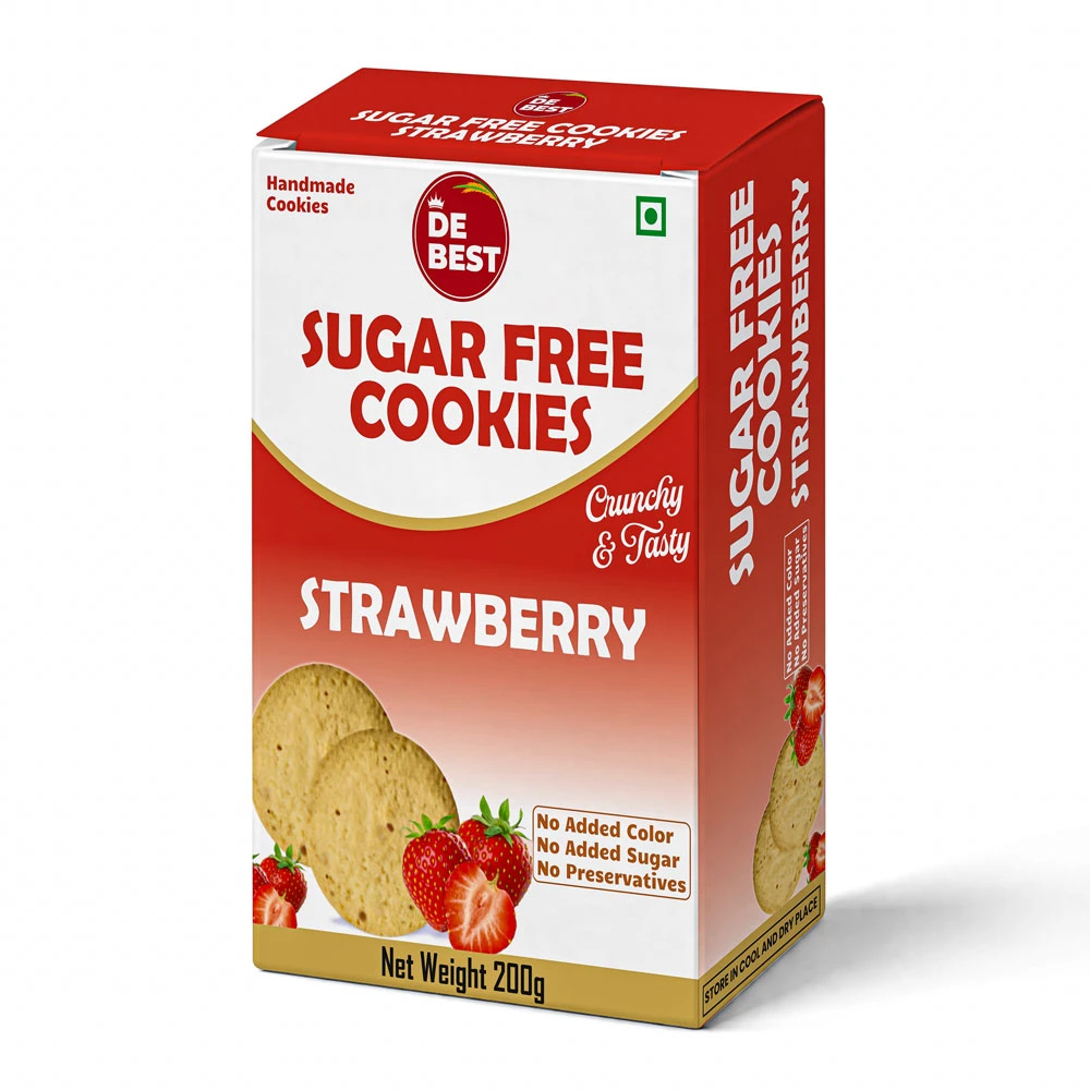 De Best Sugar Free Strawberry Cookies 200g