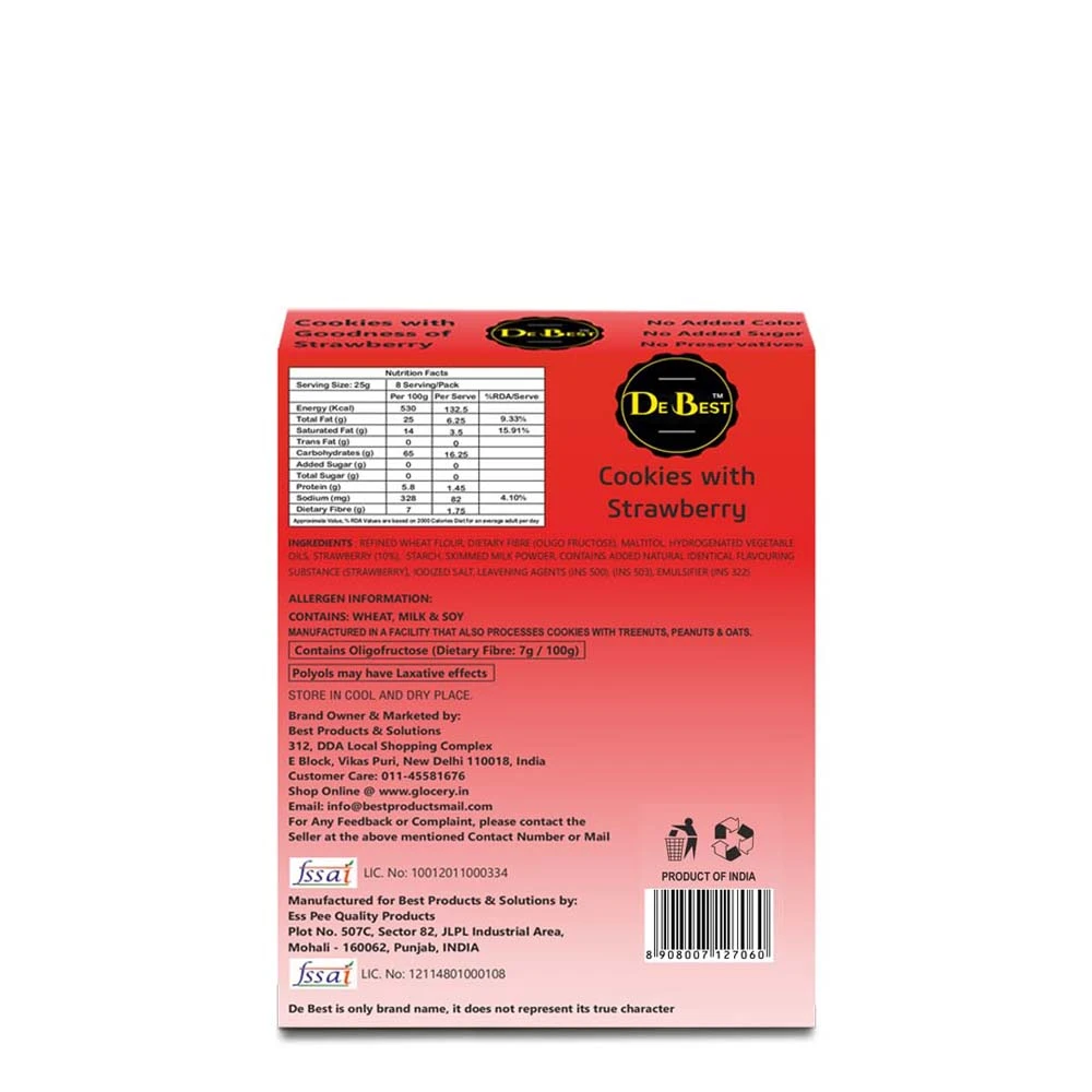 Sugar Free Strawberry Cookies 200g