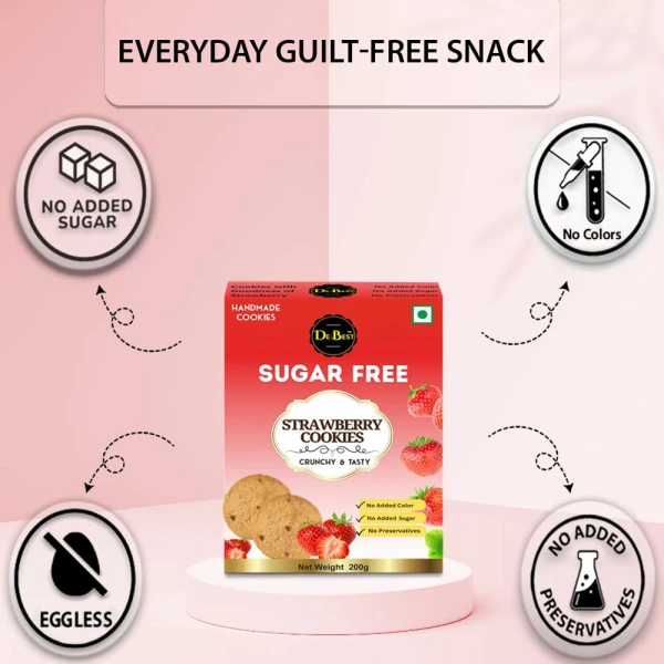 Sugar Free Strawberry Cookies 200g