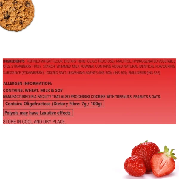 Sugar Free Strawberry Cookies 200g