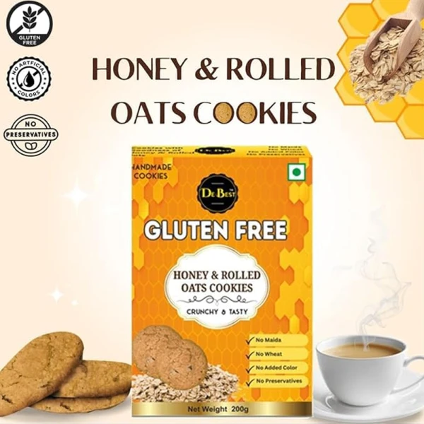 Honey & Rolled Oats Sugar Free Cookies 200g