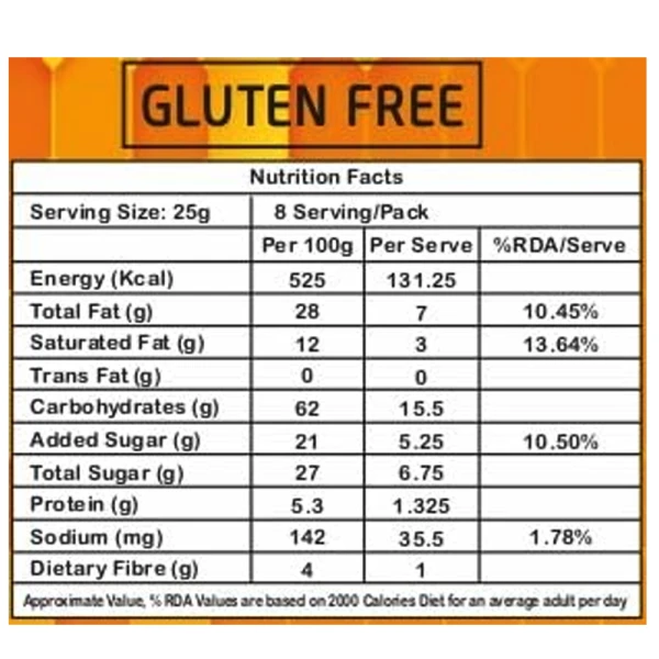 Honey & Rolled Oats Sugar Free Cookies 200g
