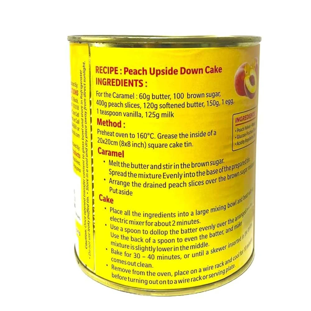 Yellow Cling Peach Halves 850g