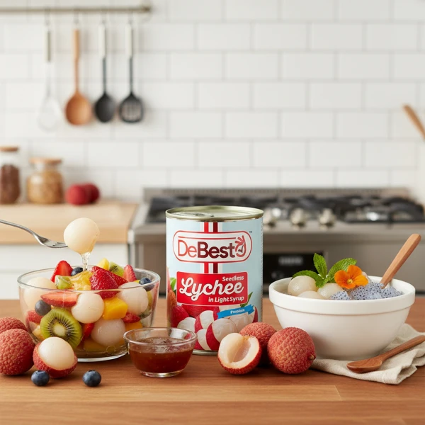 De Besto Lychee In Light Syrup 565g