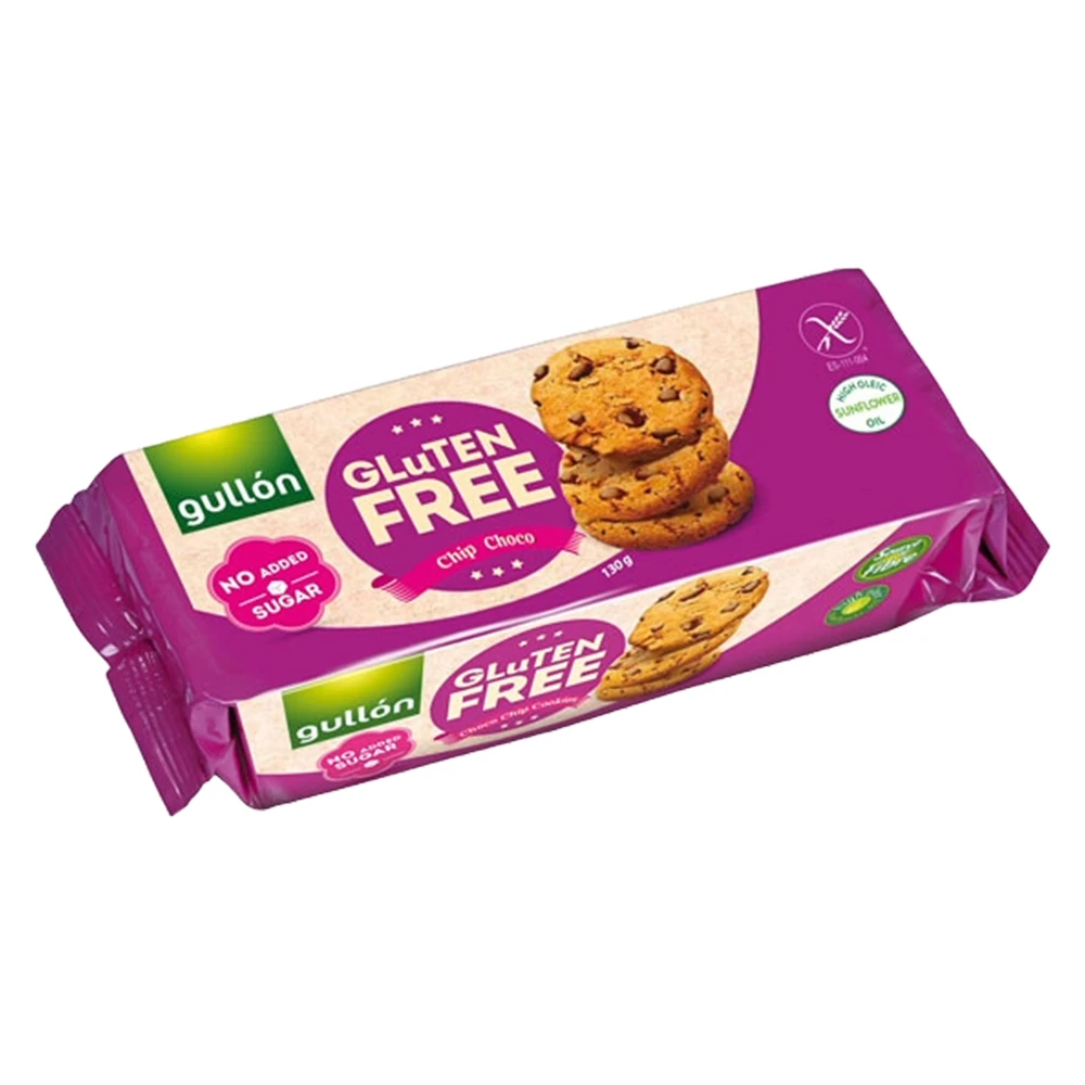 Gullon Gluten Free-No Sugar Added Choco Biscuits 130g