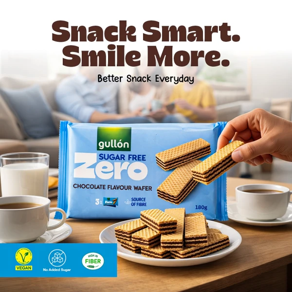 Gullon Sugar Free Chocolate Flavour Wafer 180g
