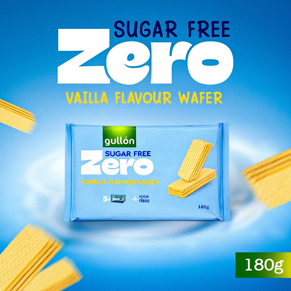 Gullon Sugar Free Vanilla Flavour Wafer 180g