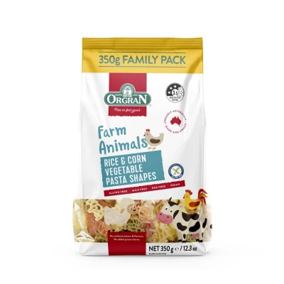 Rice & Corn Veg Pasta Animal Shape 350g