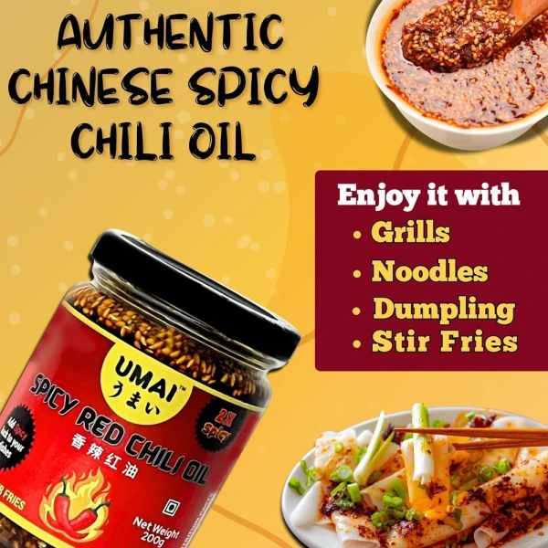 Umai Spicy Red Chilli OiL 200g