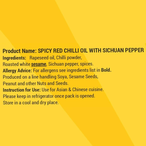 Red Chilli Oil with Sichuan Pepper 200g