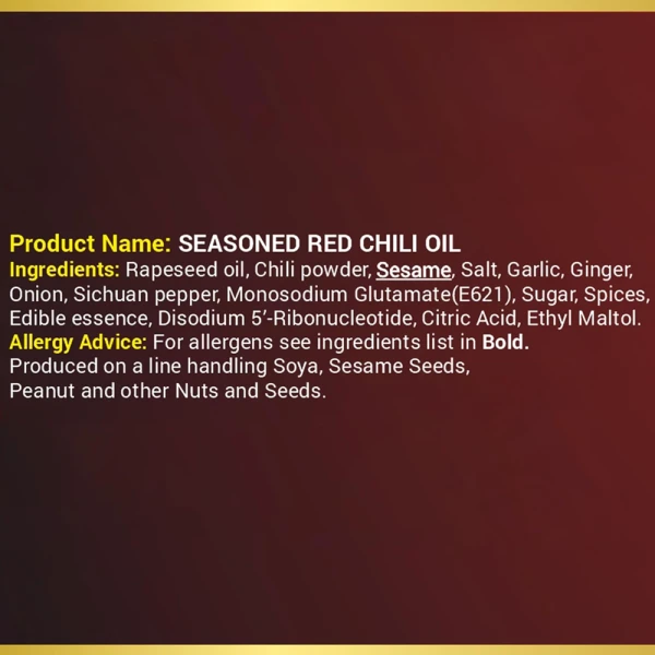 Umai Seasoned Red Chilli Oil 200g