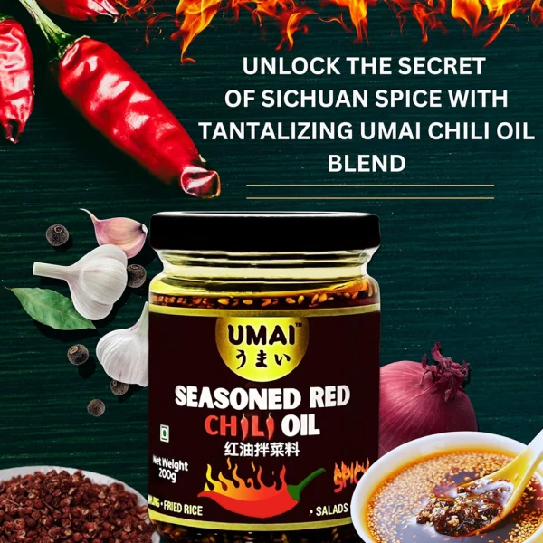 Umai Seasoned Red Chilli Oil 200g