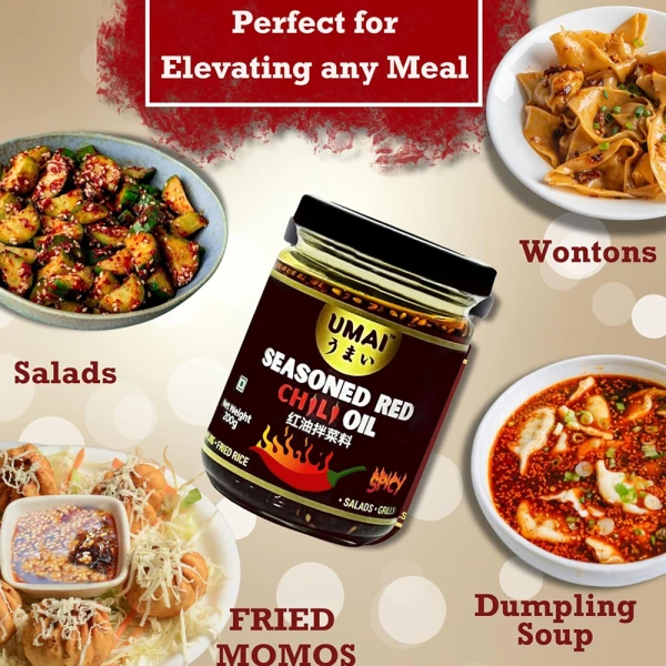 Umai Seasoned Red Chilli Oil 200g