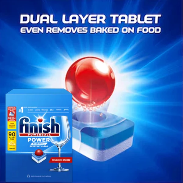 Dishwash Power Essential Lemon (90 Tabs)