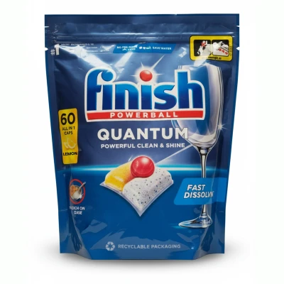 Finish Quantum Dishwasher Lemon 60 Tabs