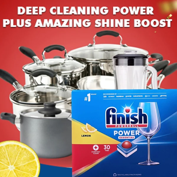 Power Essential Dishwasher Lemon 30 Tab