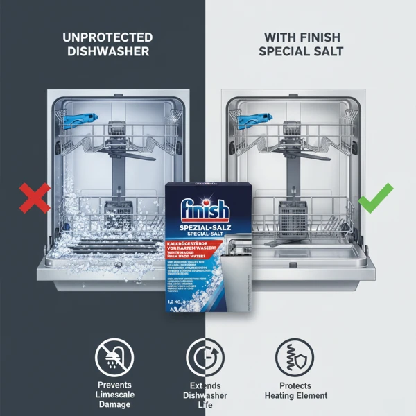 Finish 5x Power Dishwasher Cleaner salt 1.2 Kg