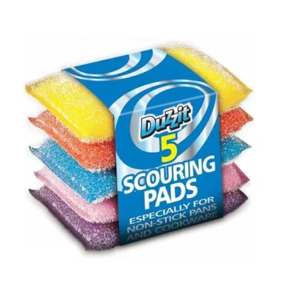 Mixed Colour Scourring Pad 5pc