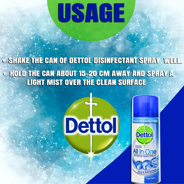 Dettol Disinfectant Spray Crisp Linen 400ml