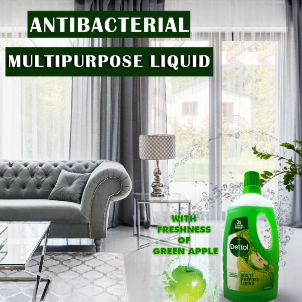 Dettol Multipurpose Cleaner Green Apple 1L