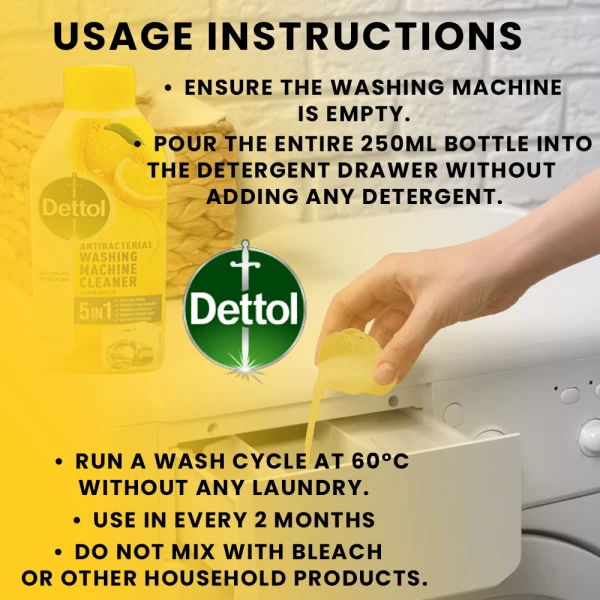 Dettol Washing Machine Cleaner Original 250ml