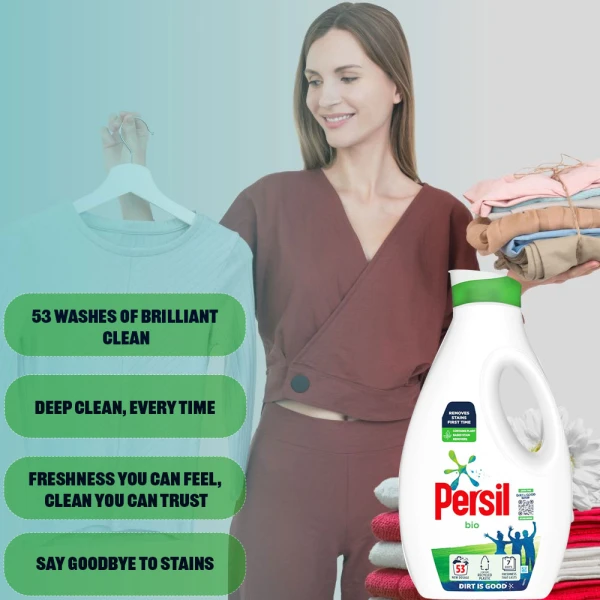 Persil Liquid Detergent Bio 53 Wash 1.43 L