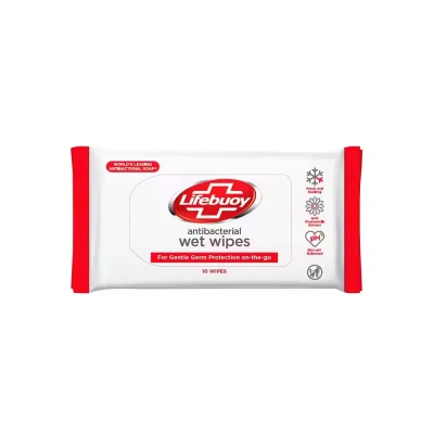 Lifebuoy Antibacterial Wet Wipes 10s