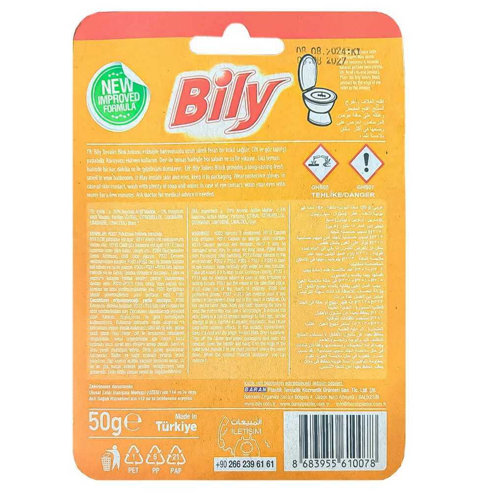 Bily Aktive WC Cleaner 50g Lemon