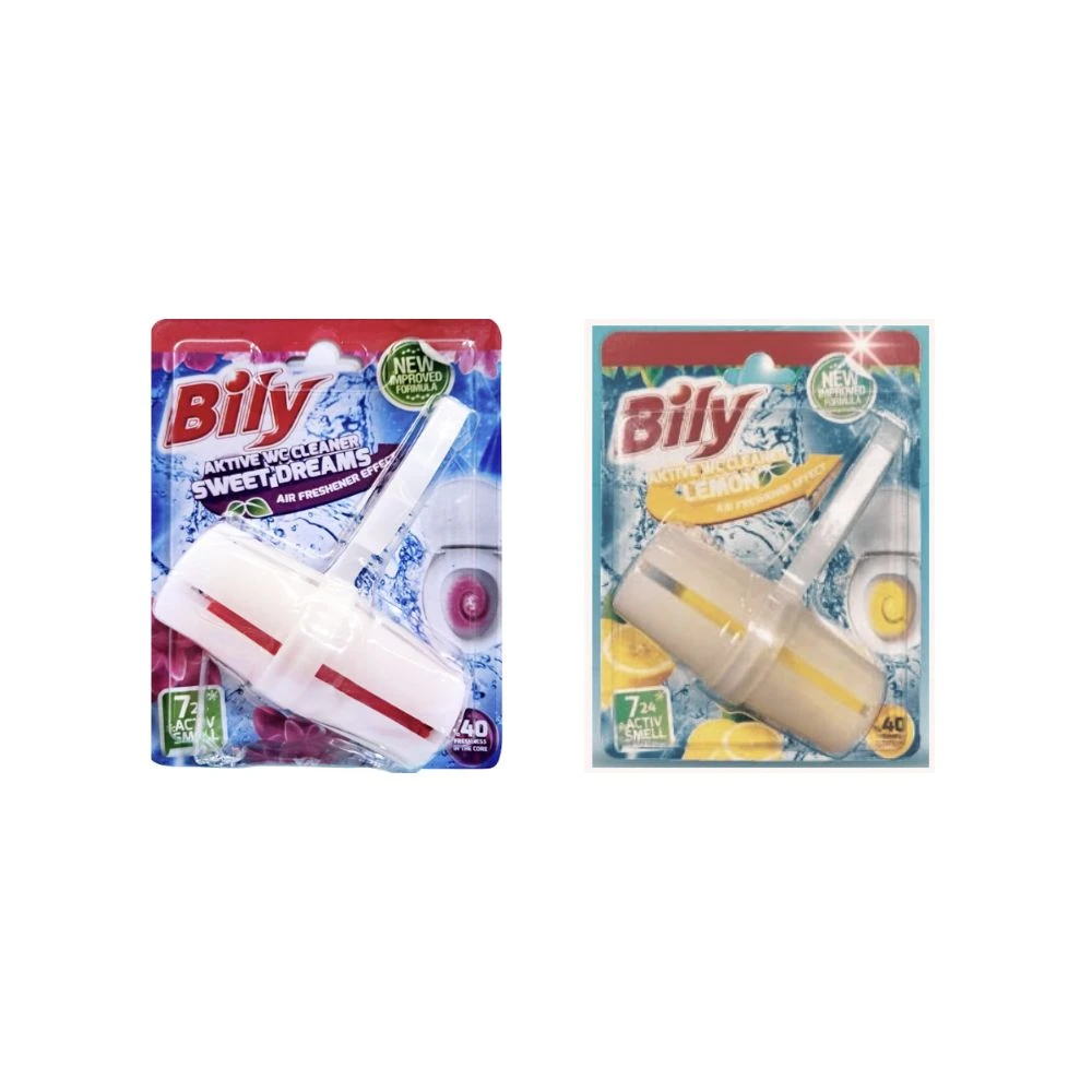 Toilet Rim Block 40g Lemon and Floral (Pack of 2)