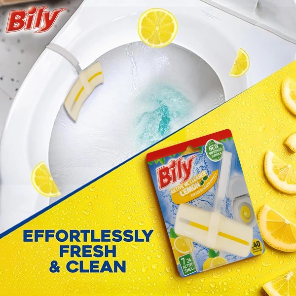 Toilet Rim Block 40g Lemon and Floral (Pack of 2)