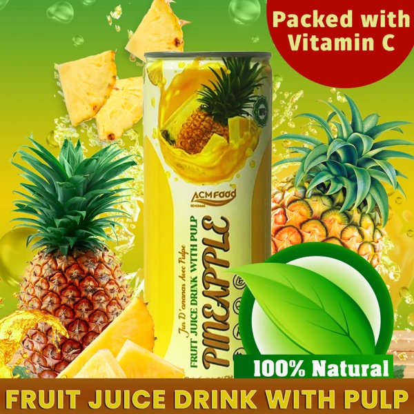 Pineapple Fruit Juice with Pulp 250ml