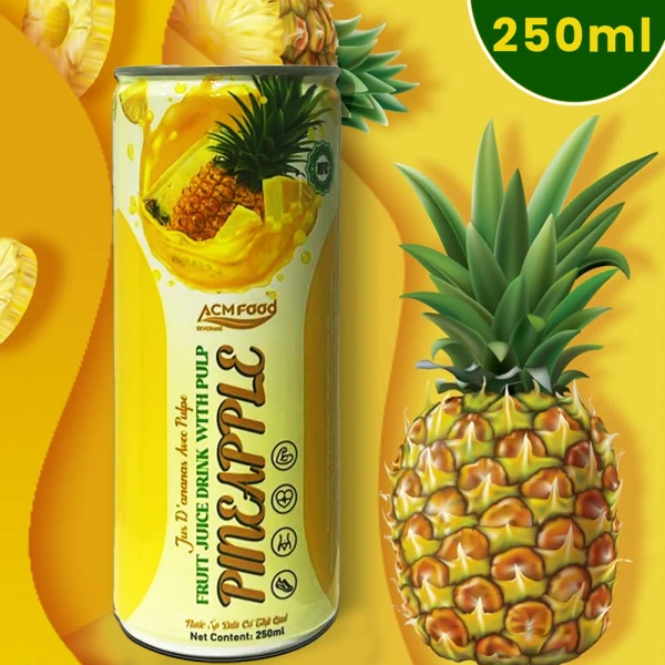 Pineapple Fruit Juice with Pulp 250ml