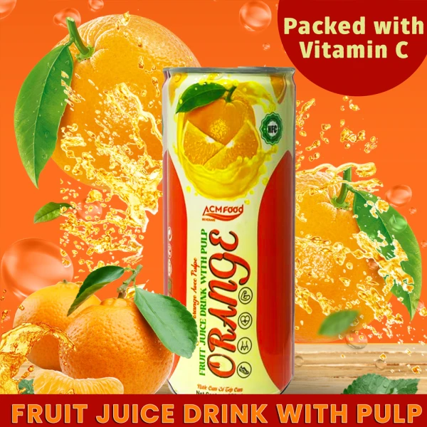Orange Fruit Juice with Pulp 250ml